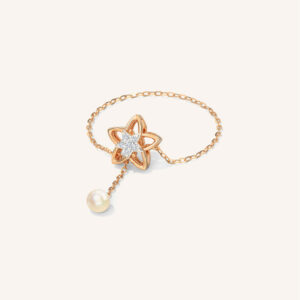 The Tamasvini Gold and Diamond Nosepin for Women