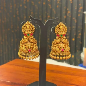 Temple Lakshmi Imitation Jhumka Earrings
